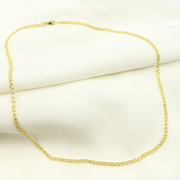 14K Solid Gold Wheat Chain